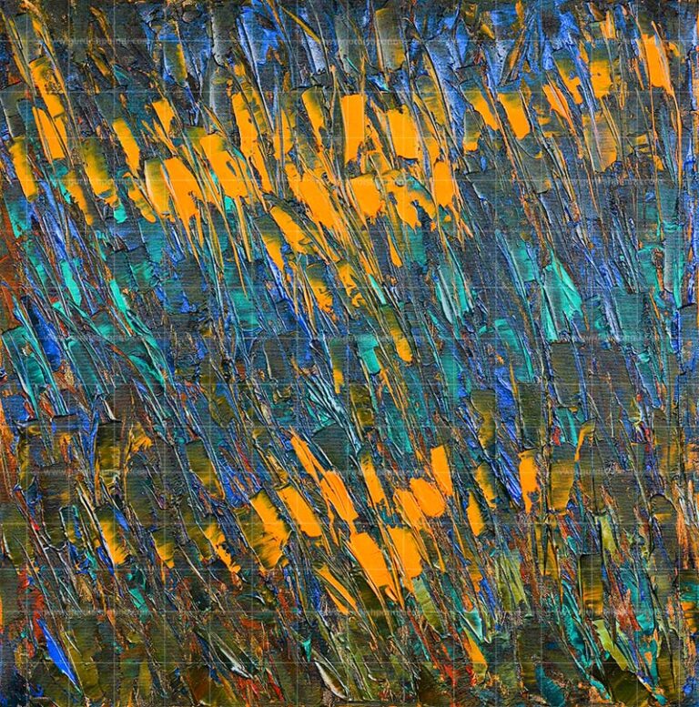 Starry Night- Nature Painting is a beautiful abstract painting of nature which gives an illusion of stars twinkling in the night sky