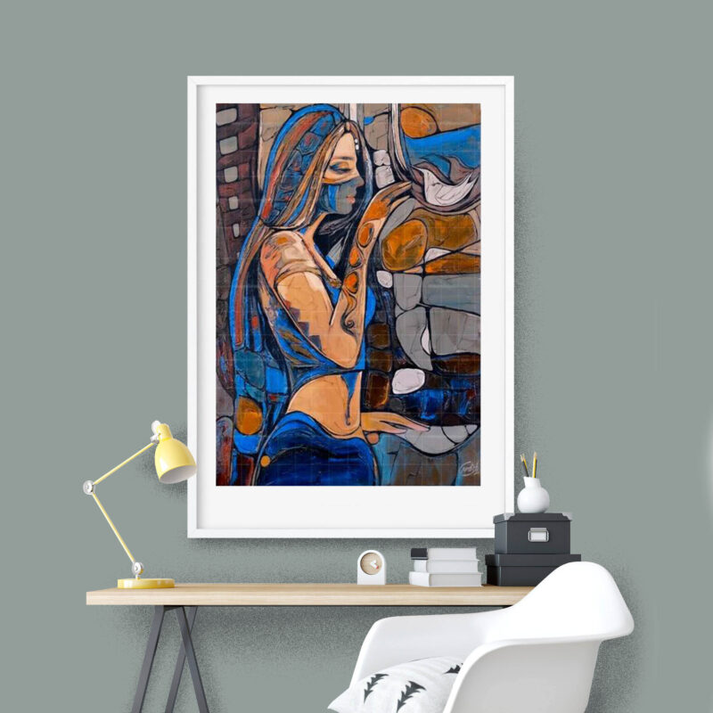 Talking eyes- Woman painting - image 7