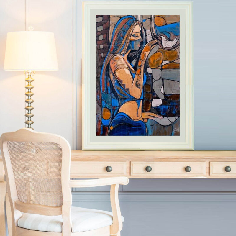 Talking eyes- Woman painting - image 2