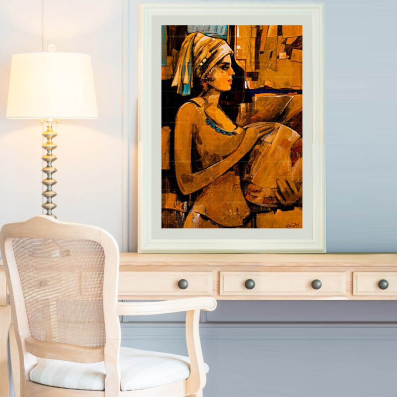 Music painting-The drum player - image 2