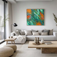 Abstract wall painting