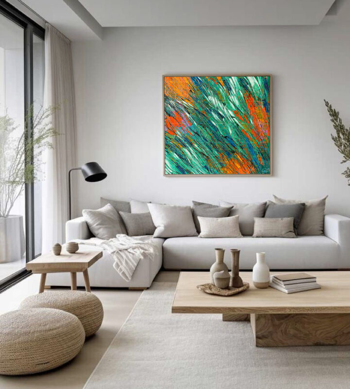 Abstract wall painting - image 10