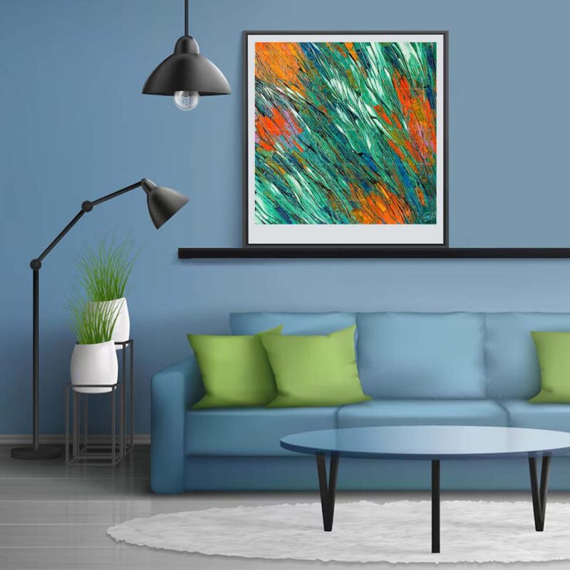 Abstract wall painting - image 3