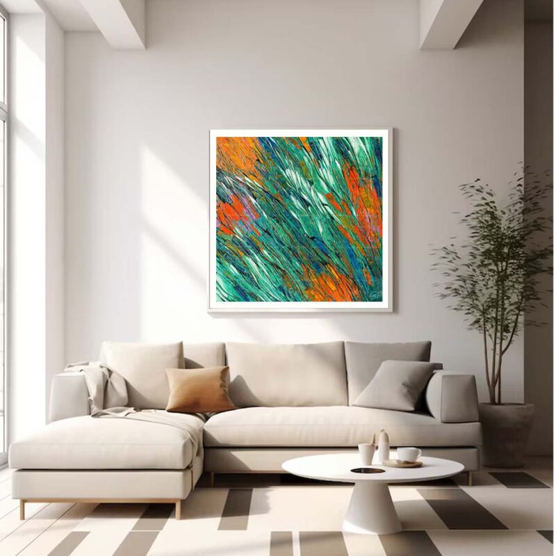 Abstract wall painting - image 4