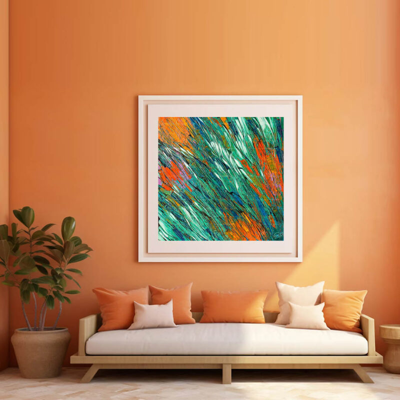 Abstract wall painting - image 5