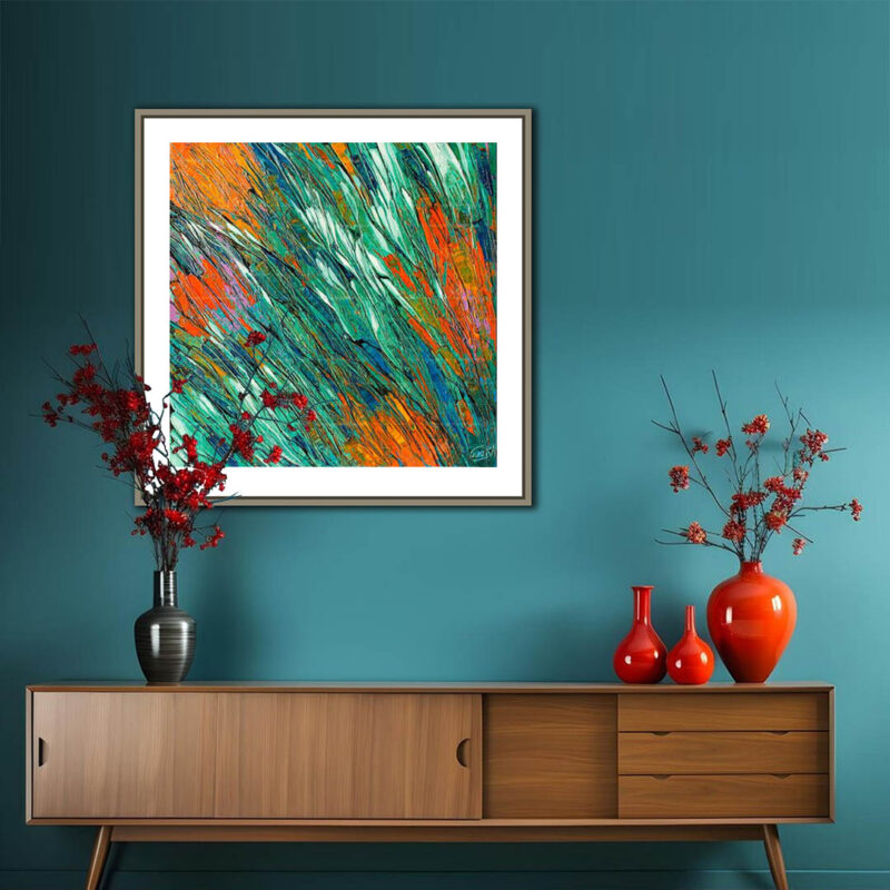 Abstract wall painting - image 6