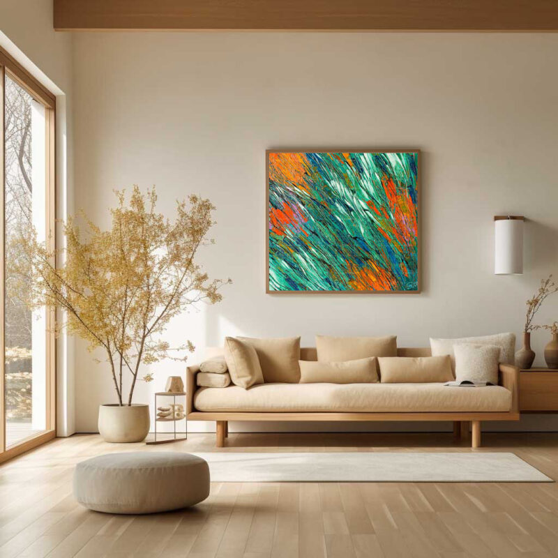 Abstract wall painting - image 8
