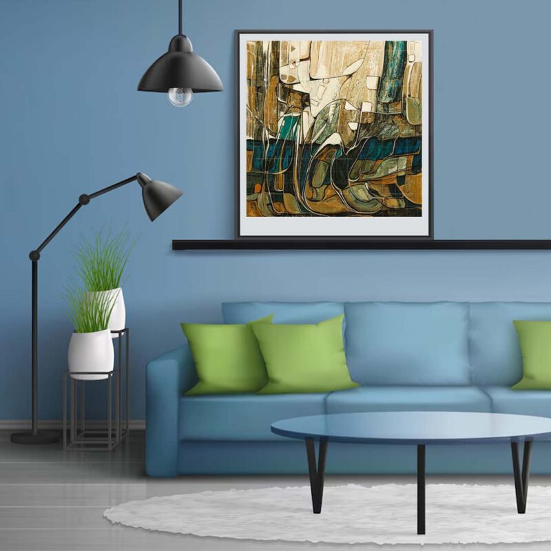 Abstract nature painting - image 4
