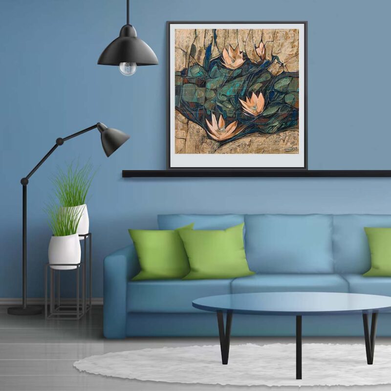Artwork of Waterlilies - image 4