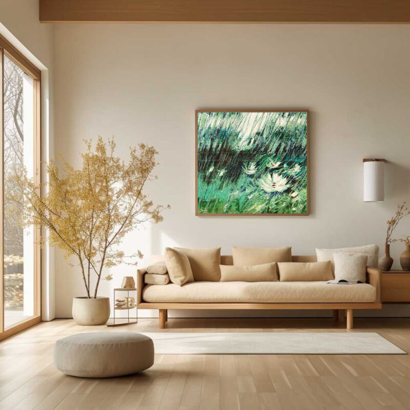 White Waterlilies Painting - image 8