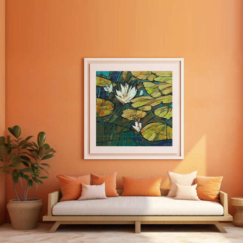 Abstract Water Lilies Pond - image 4