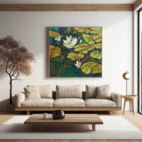 Abstract-Water-Lilies-Pond