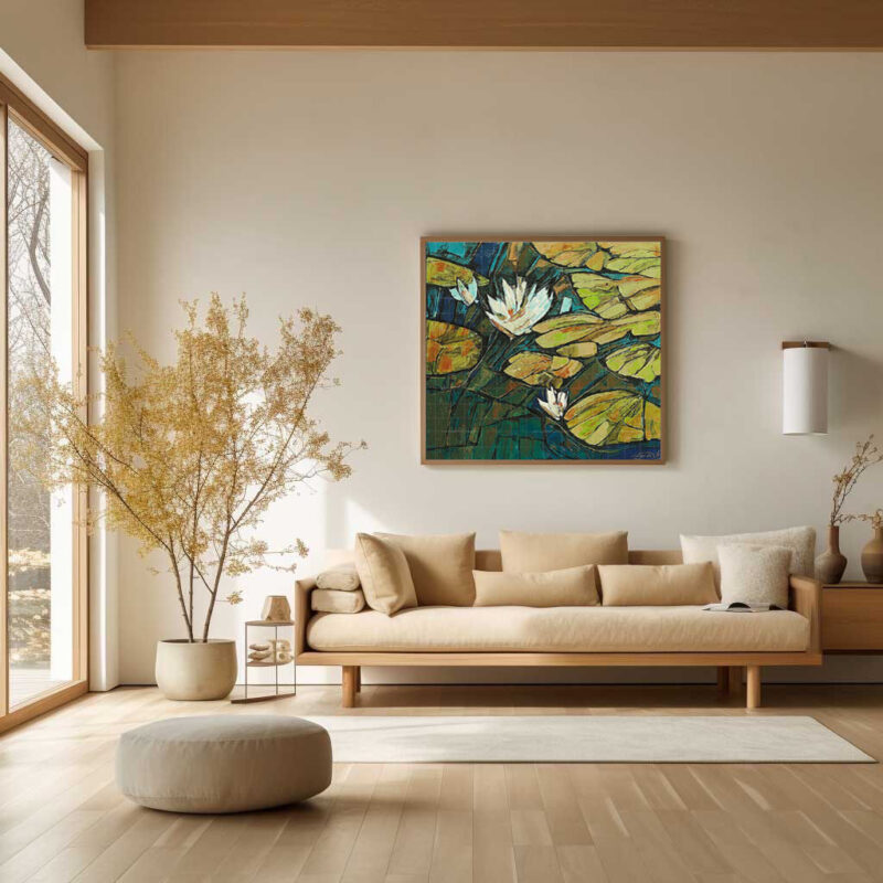 Abstract Water Lilies Pond - image 8