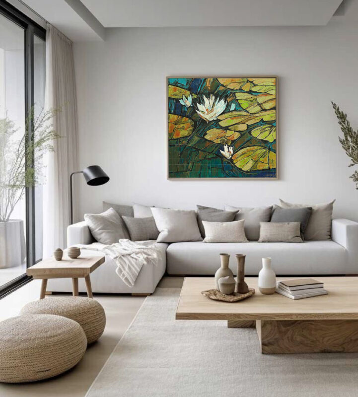 Abstract Water Lilies Pond - image 10