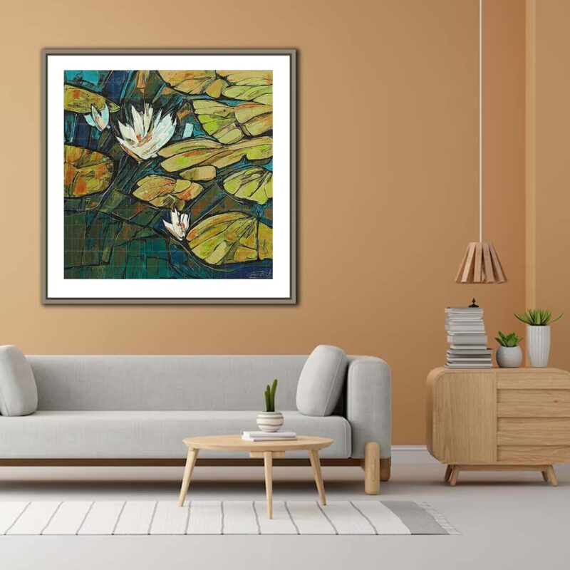 Abstract Water Lilies Pond - image 2