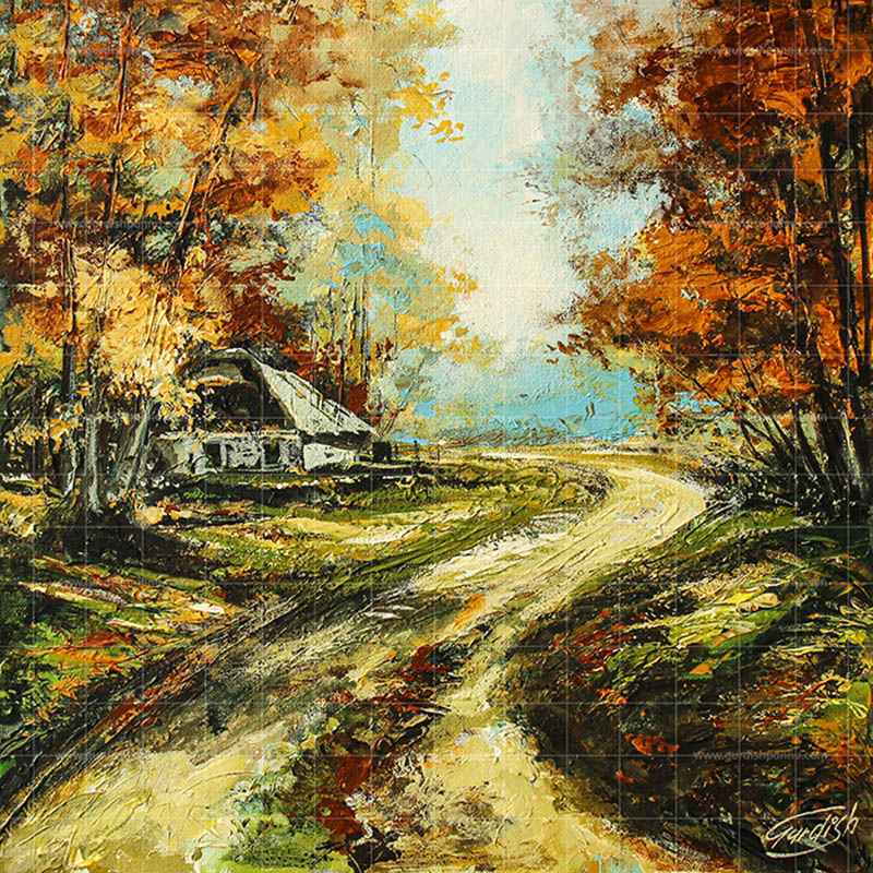 The Amber Effect is depicting the falling maple leaves and chinar leaves in beautiful autumn season