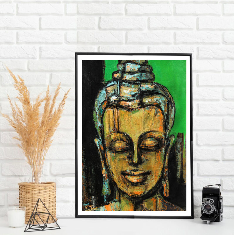 Face of Peace- Buddha Portrait - image 3