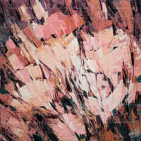 Abstract floral impasto oil painting titled Soft Dancing Petals featuring textured pink and peach blossoms created with a palette knife. SEO Tip: Alt text should be descriptive and include key search terms (like "abstract floral impasto oil painting") without keyword stuffing, making it accessible for screen readers and readable for Google images.