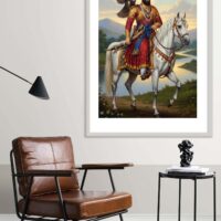 Picture frame by a reading coffee table in a living room