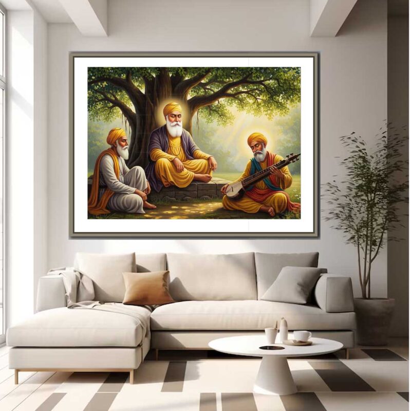 Guru Nanak Dev Ji with Bhai Bala and Mardana - image 3