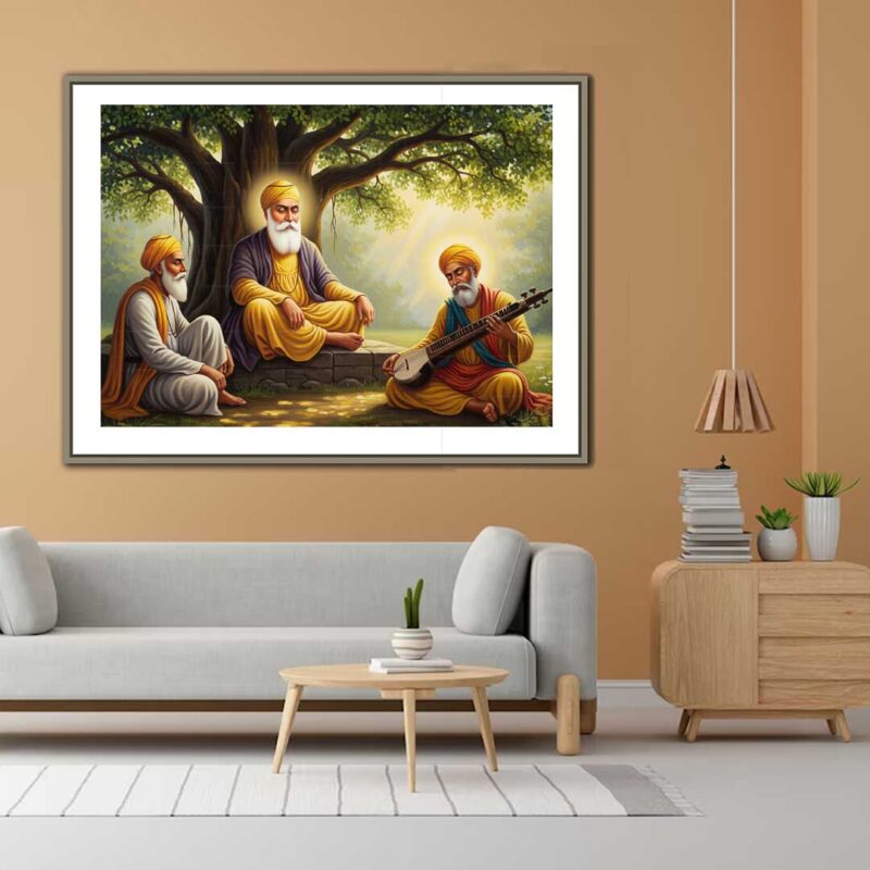 Guru Nanak Dev Ji with Bhai Bala and Mardana - image 2