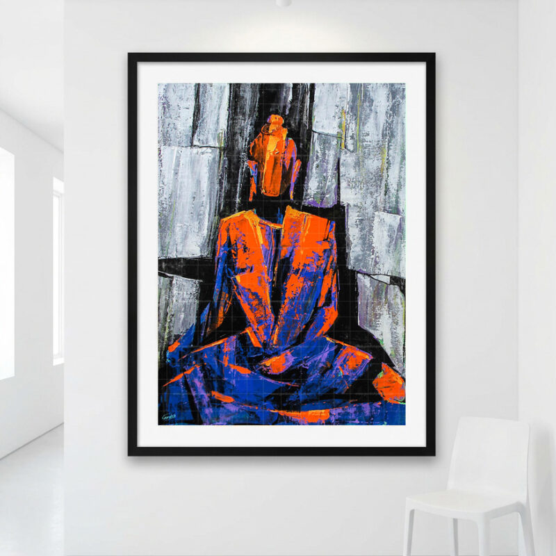 Into Meditation- Gautam Buddha painting - image 2